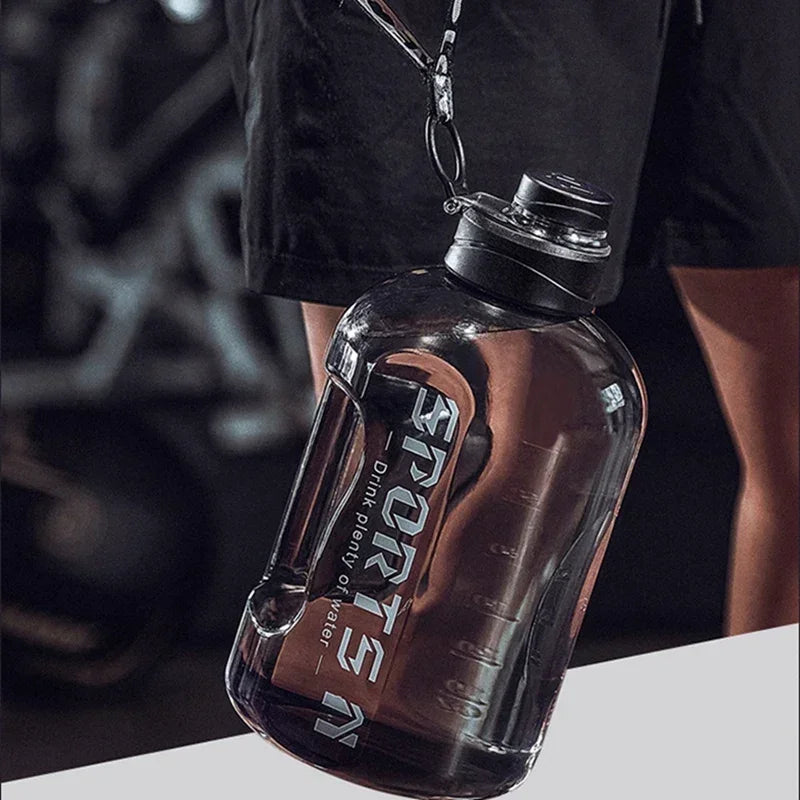 1.7L/2.7L Large Capacity Sports Water Bottle – Portable Gym & Outdoor Fitness Hydration Jug