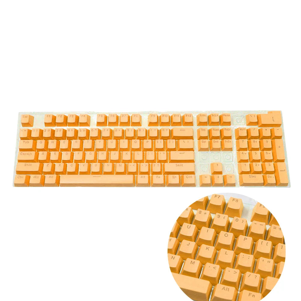 104pcs Universal Mechanical Keyboard Keycaps – Ergonomic Blank ABS Keycaps for Cherry MX Backlit Mechanical Keyboards