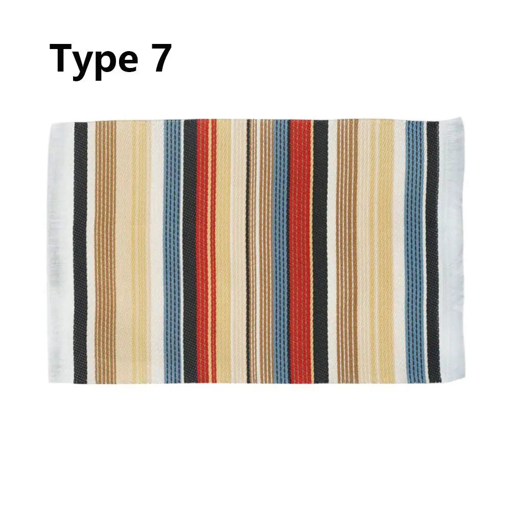1:12 Scale Turkish Style Dollhouse Carpet – Miniature Weaving Rug for Doll Accessories & Mini House Decor