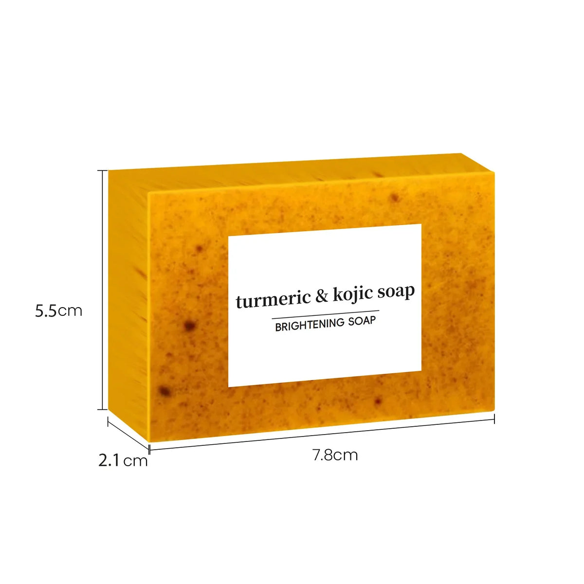 100g Turmeric Handmade Soap – Natural Lemon Kojic Acid Shower & Facial Soap for Brightening
