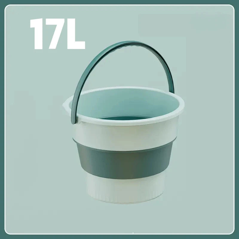 5/10L Folding Portable Bucket – Collapsible Silicone Water Container for Camping, Fishing & Car Wash