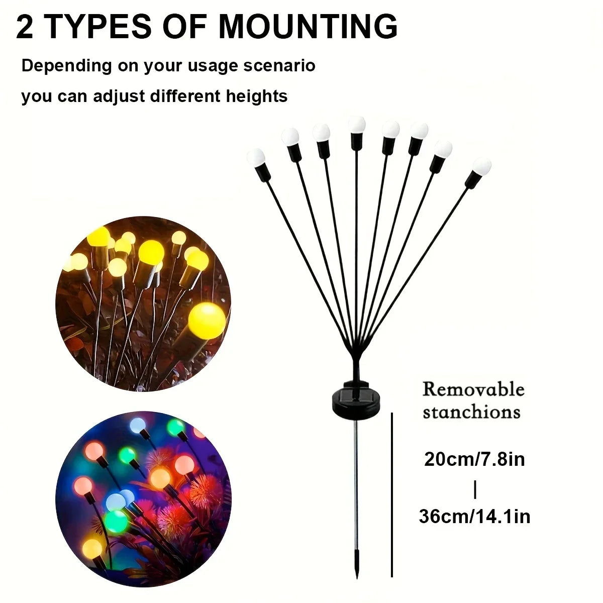 1pc Solar Firefly Lamp: Add A Magical Glow To Your, Or Party For Christmas, Halloween, Thanksgiving Easter gift Halloween Gift