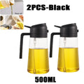 2in1 Kitchen Spray Oil Dispenser Oil Sprayer Polisher Or Only Brush Spray for Air Fryer Salad Grilling Roasting Cooking Kitchen