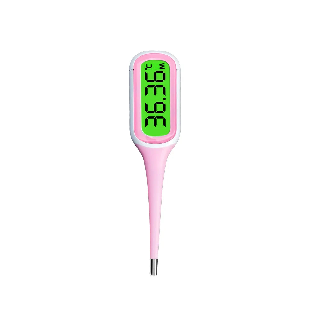 8 Seconds Backlit Fever Thermometer – Fast Digital LCD Medical Thermometer for Kids, Babies & Adults