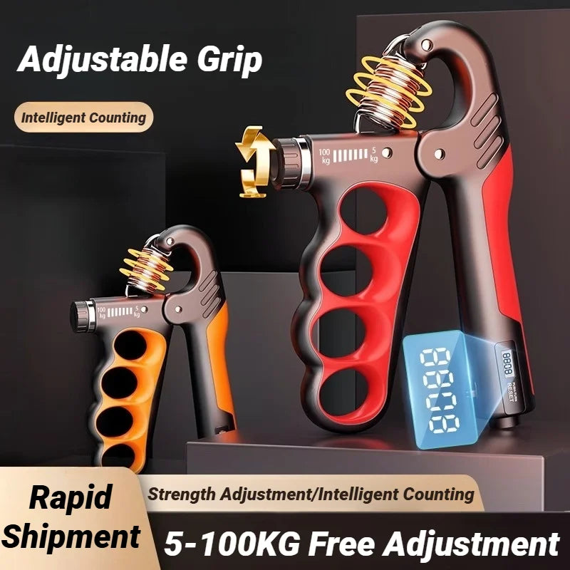 5-100kg Adjustable Grip Strength Device for Rehabilitation Training, Muscle Enhancement, Strength Training, Grip Strength Device