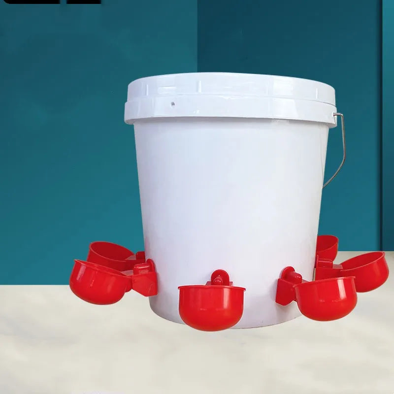 20PCS Chicken Drinking Cups – Automatic Poultry Water Feeder for Chicks, Ducks & Quails