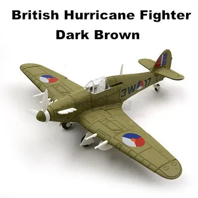 4D DIY Military Airplane Model – WW2 Fighter Building Blocks Set (22cm)