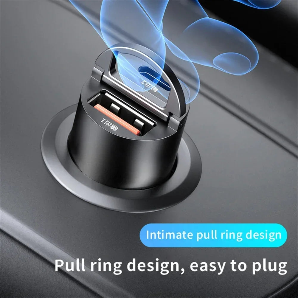 200W USB Car Charger Adapter – Fast Charging Type-C Car Phone Charger for iPhone, Samsung, Xiaomi & Huawei