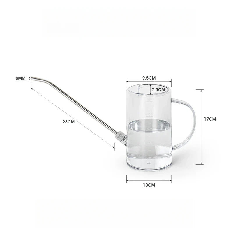 1L Long Spout Watering Can with Gardening Shovel Set Garden Irrigation Spraying Pot for Indoor Outdoor Plants Flower OfficL