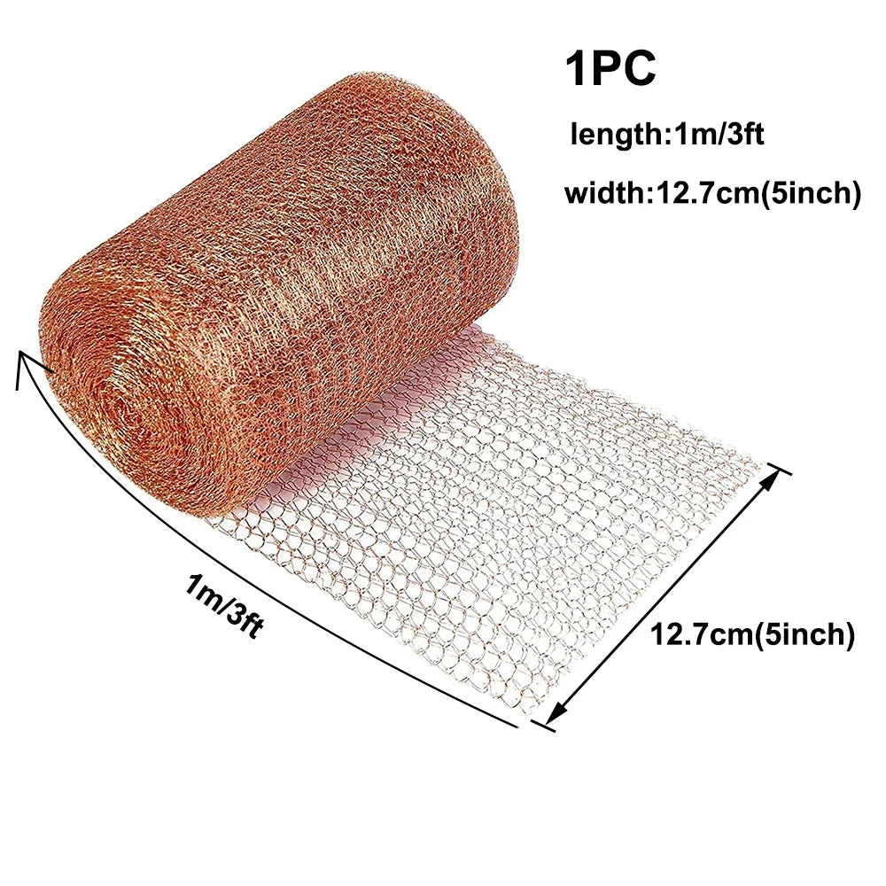 1~15M Copper Wire Mesh Signal Shielding Net Anti-Snail Copper Wire Net Pest & Rodent Net Copper Mesh Decor Garden Net SoffitMesh