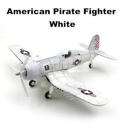 4D DIY Military Airplane Model – WW2 Fighter Building Blocks Set (22cm)