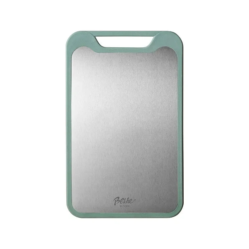 1PC Stainless Steel & Plastic Double-Sided Multifunctional Cutting Board – For Vegetables, Meat & Fruits