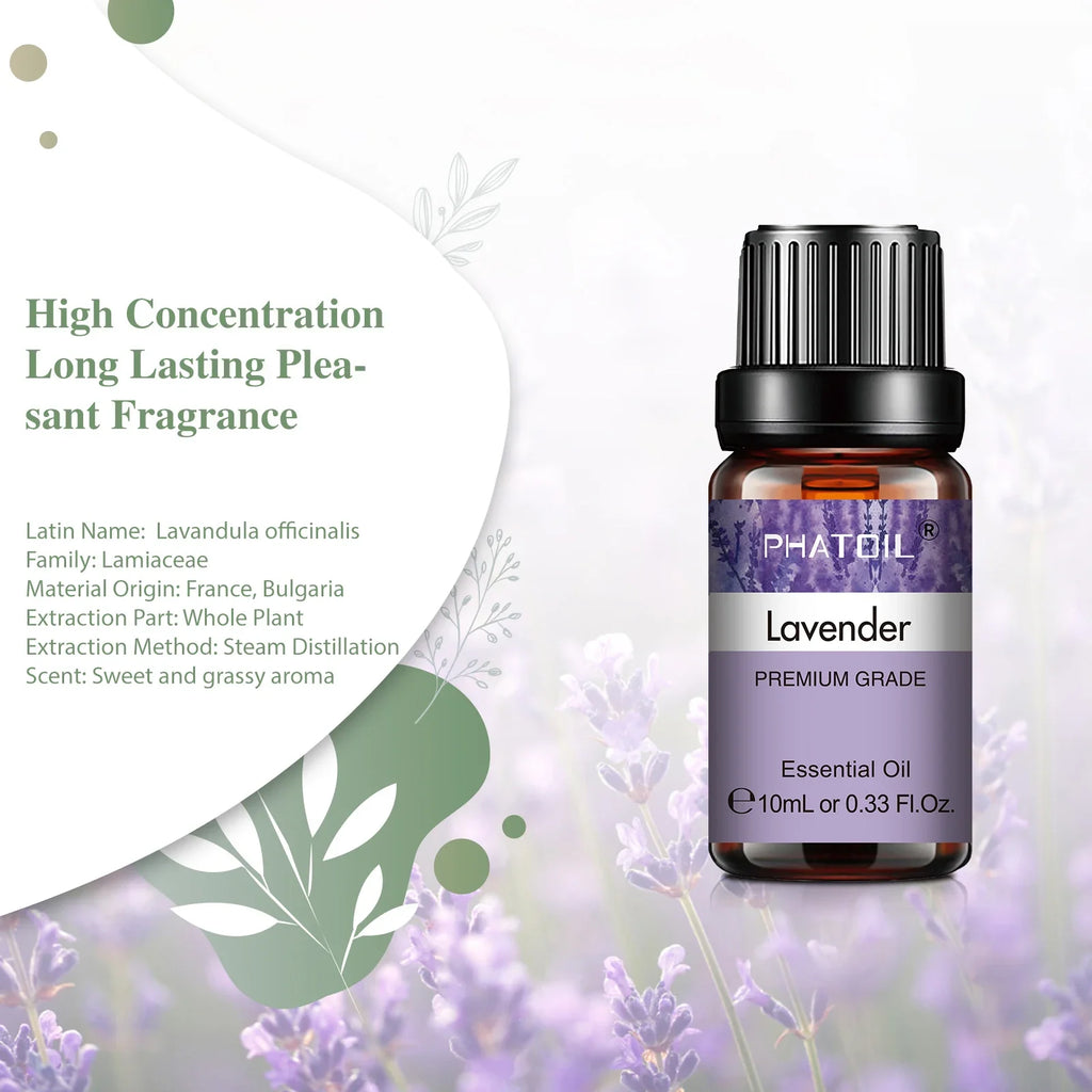 10ml Lavender Essential Oil – Pure Natural Aromatherapy Oil for Diffusers, Skin Care & DIY Soap