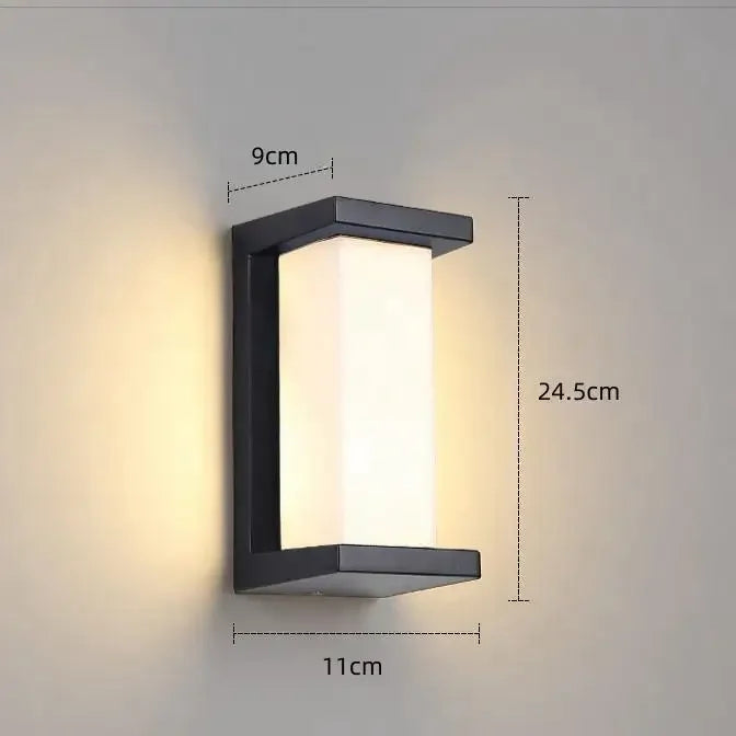 24W LED Outdoor Wall Light with Motion Sensor – Waterproof IP65 Garden Lamp for Pathways, Patios & Entrances