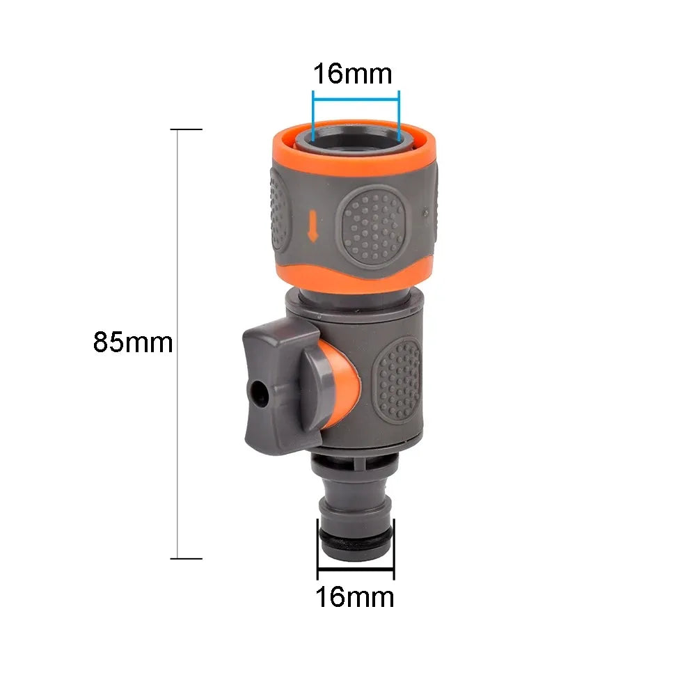 1/2" 3/4" 1 Inch Garden Hose Quick Connector Stopwater Connector Garden Tap Water Gun Coupler Watering Pipe Fitting