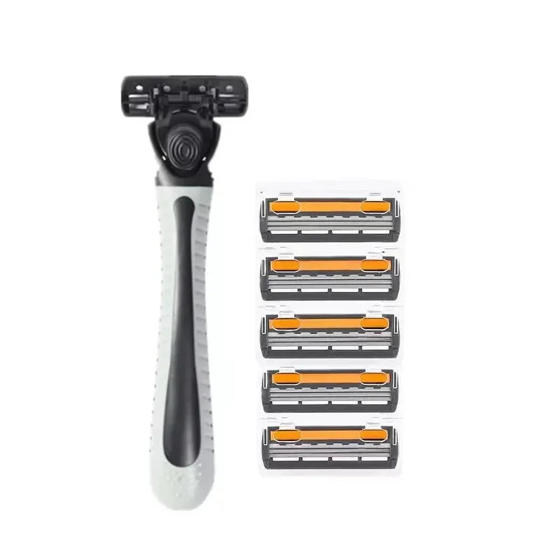 3-Layer Reusable Razor – Multi-Tool Shaving System with 18 Blades
