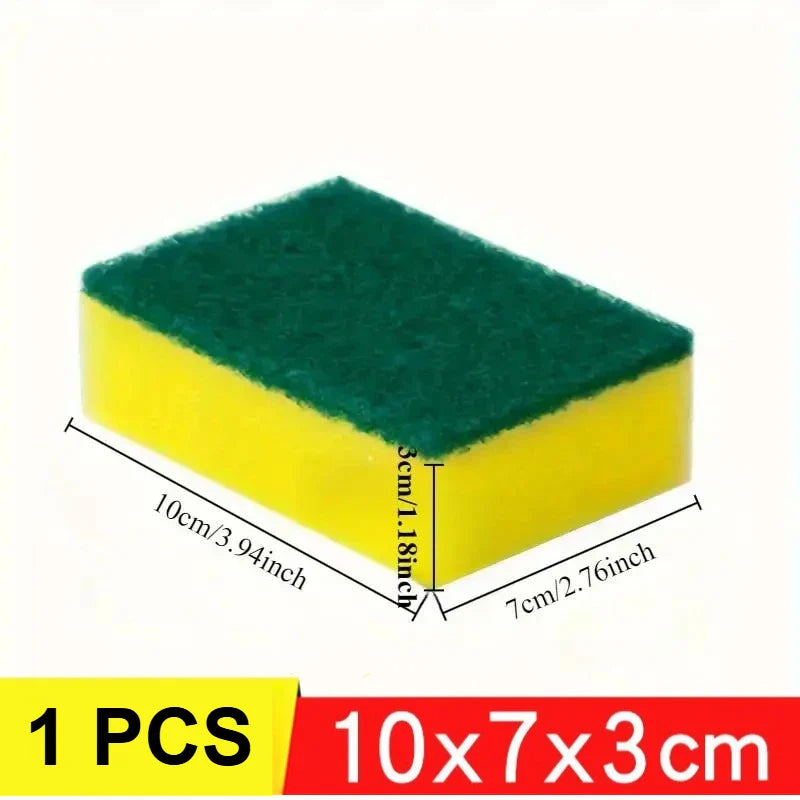 1-60PCS Kitchen Sponges Dual-Sided Scrub Pads Super Absorbent Dish Towel Scratch Resistant Scrubbing Sponge Highly Absorbent
