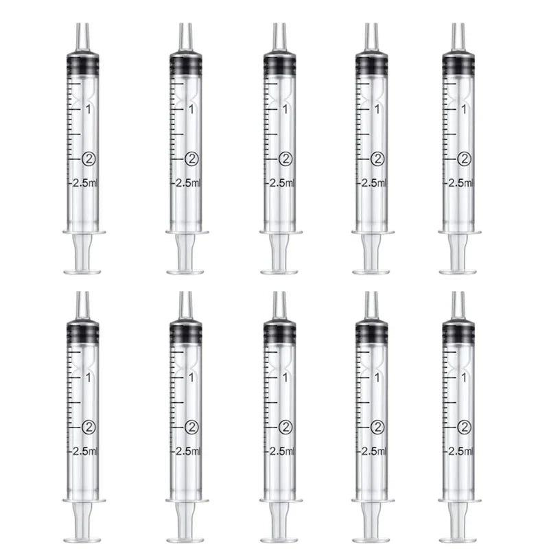 1ml-10ml Disposable Syringes Without Needle – Food-Grade Plastic Syringes for Glue, Pet Feeding & Kitchen Use