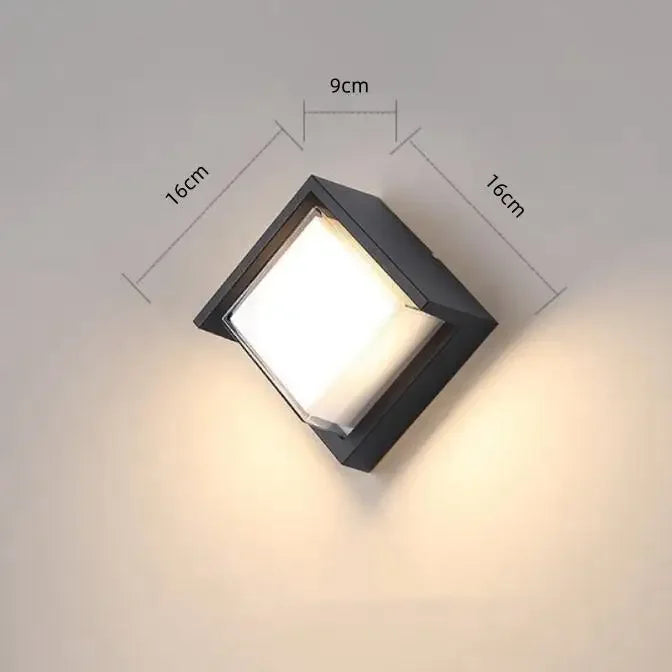 24W LED Outdoor Wall Light with Motion Sensor – Waterproof IP65 Garden Lamp for Pathways, Patios & Entrances