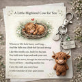 🐮A Little Highland Cow For You Keychain: Your Daily Reminder of Quiet Strength
