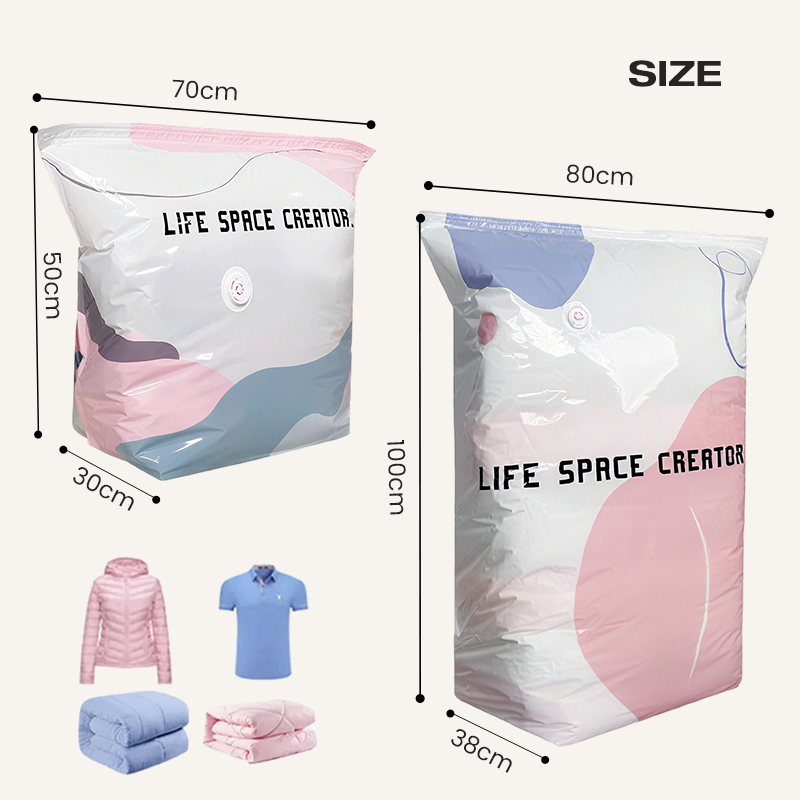 Pump 3D Vacuum Storage Bags
